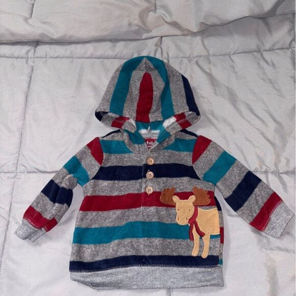 0-3m carters moose fleece sweatshirt - Picture 1 of 3